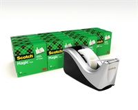 Scotch Magic Tape 3M 810 - KAMPAGNE - 16 rl. 19mm x 33m + dispenser - usynlig tape